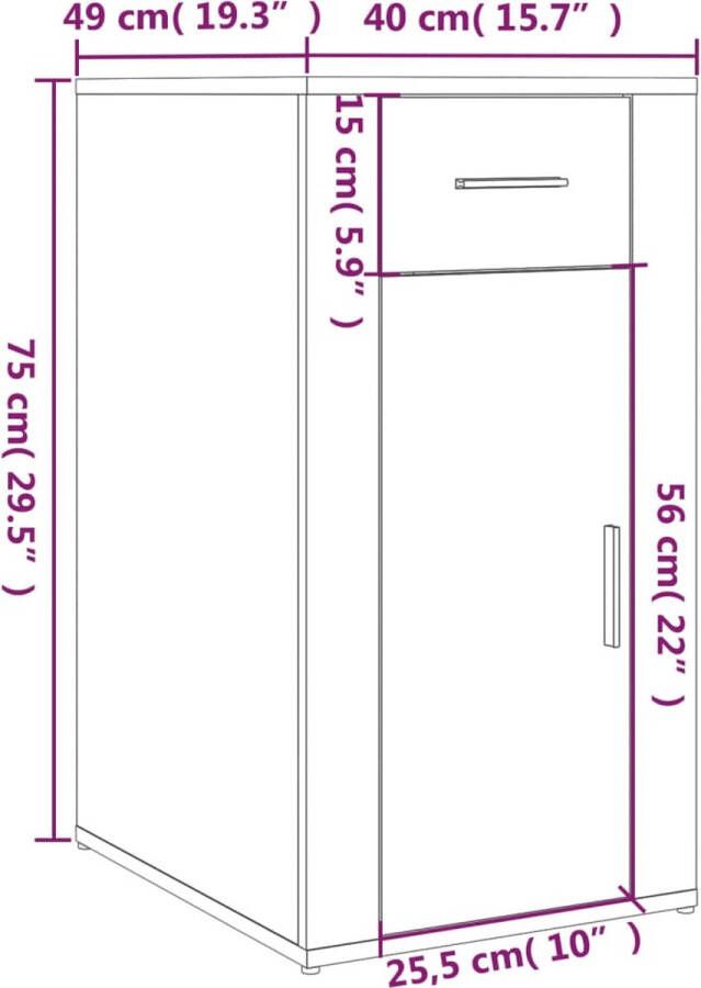 VidaXL -Bureaukastje-40x49x75-cm-bewerkt-hout-sonoma-eikenkleurig