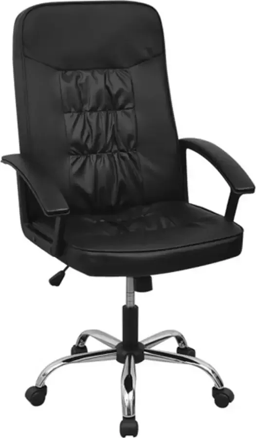 VIDAXL Bureaustoel 67x70 cm kunstleer zwart - Foto 1