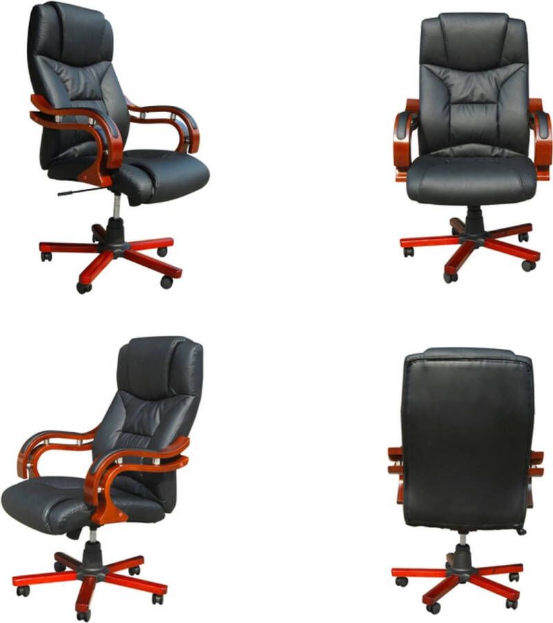 VidaXL Bureaustoel directie S220 zwart Bureaustoel Bureaustoelen Bureau Stoel Bureau Stoelen