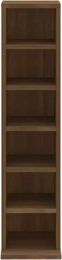 VidaXL Cd-kast 21x20x88 cm bewerkt hout bruineikenkleurig - Foto 3