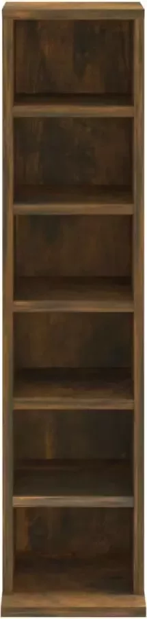 VidaXL Cd-kast 21x20x88 cm bewerkt hout gerookt eikenkleurig - Foto 3