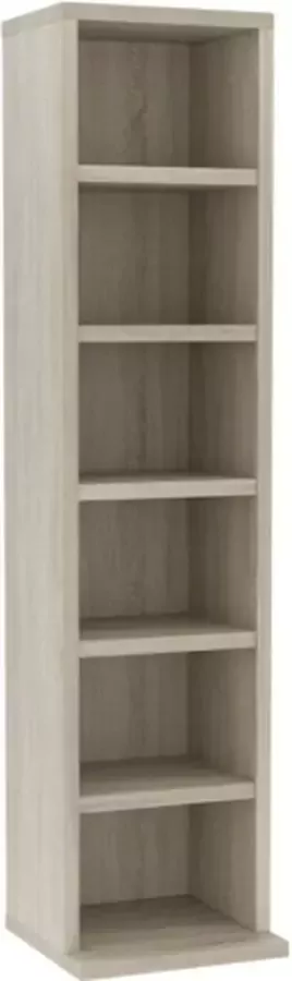 VidaXL Cd-kast 21x20x88 cm bewerkt hout sonoma eikenkleurig - Foto 3