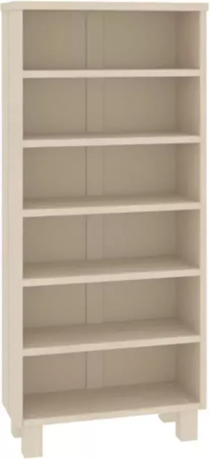 VidaXL Cd-kast HAMAR 45x18x100 cm massief grenenhout honingbruin - Foto 2