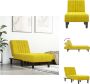 VidaXL Chaise longue geel fluweel 55x155x33 cm verstelbaar Chaise longue - Thumbnail 2