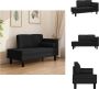 VidaXL Chaise Longue Zwart 118 x 60 x 57 cm Duurzaam materiaal Comfortabele zitting Stevig en stabiel frame Elegante look Chaise longue - Thumbnail 2