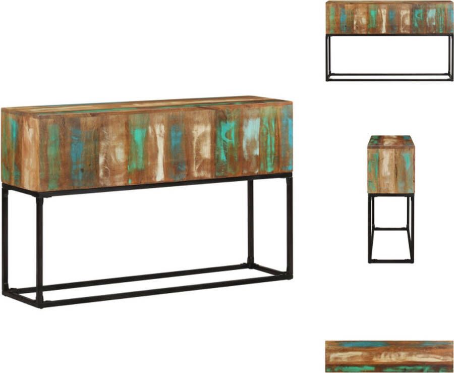 VidaXL Wandtafel Wandtafels Consoletafel Consoletafels Wandtafel 120x30x75 cm massief gerecycled hout - Foto 2