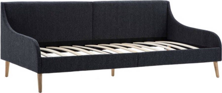 VidaXL Dagbedframe stof donkergrijs