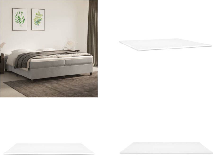 VidaXL Dekmatras 200x200x5 cm Dekmatras Dekmatrassen Matras Topmatras