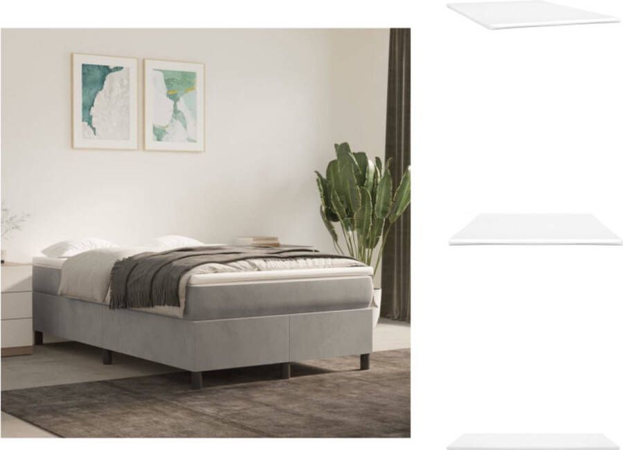 VidaXL Dekmatras Extra Zacht 120 x 200 x 5 cm Huidvriendelijk Ademend Wit Polyester Schuim Topmatras - Foto 2