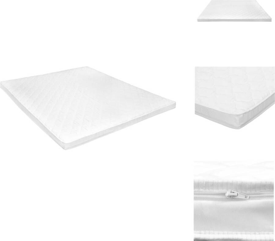 VidaXL Dekmatras Dekmatrassen Matras Matrassen Topmatras ei-profiel 6 cm koudschuim 160x200 cm - Foto 2