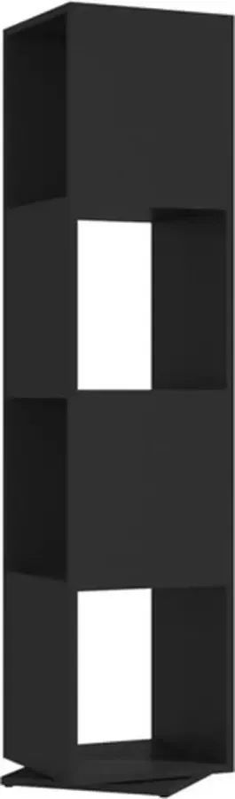 VidaXL -Draaikast-34 5x34 5x75 5-cm-spaanplaat-zwart - Foto 5