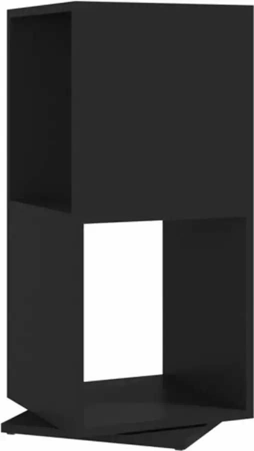 VIDAXL Draaikast 34 5x34 5x147 5 cm spaanplaat zwart - Foto 3
