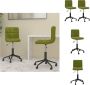 VidaXL Draaistoelen Eetkamerstoelen Verstelbaar Fluweel Lichtgroen 40 x 47 x (76-87.5) cm Set van 2 Eetkamerstoel - Thumbnail 1