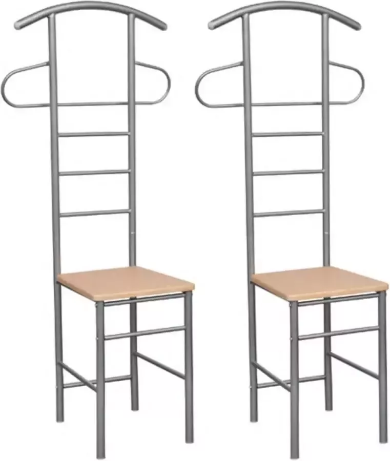 VidaXL -Dressboys-2-st-metaal - Foto 2