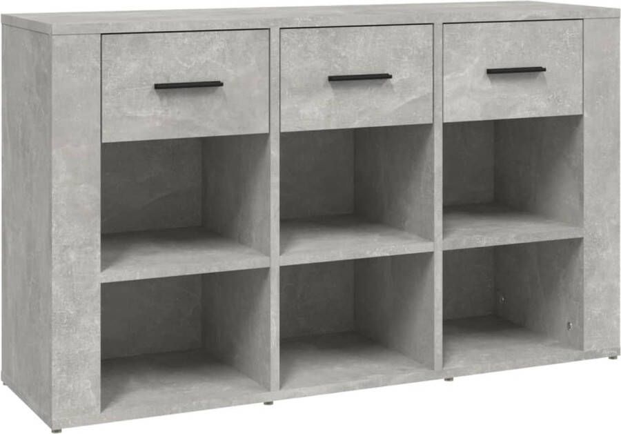VidaXL -Dressoir-100x30x59 5-cm-bewerkt-hout-betongrijs - Foto 2