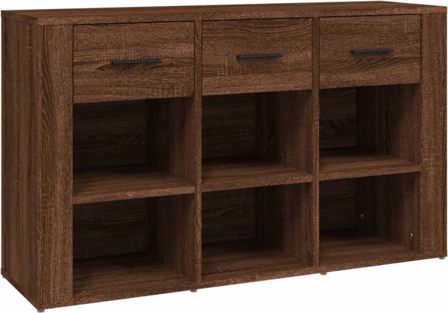 VidaXL Dressoir 100x30x59 5 cm Bruin eikenkleur Dressoir Houten Dressoir Vintage Dressoir Landelijk Dressoir Bruine Eiken Dressoir