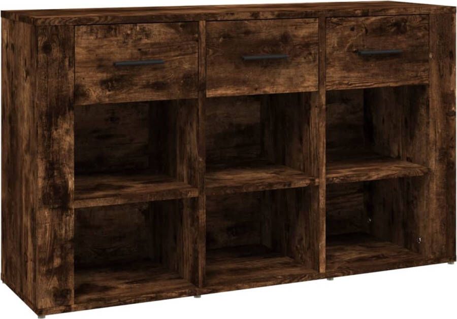 VidaXL -Dressoir-100x30x59 5-cm-bewerkt-hout-gerookt-eikenkleurig - Foto 2