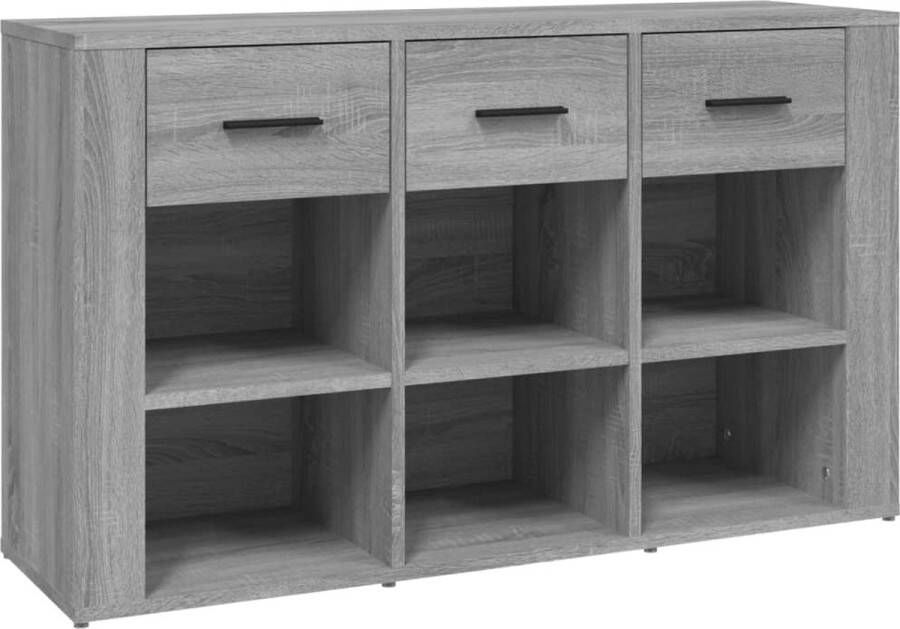 VidaXL -Dressoir-100x30x59 5-cm-bewerkt-hout-grijs-sonoma-eikenkleurig - Foto 2
