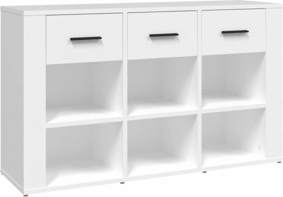 VidaXL -Dressoir-100x30x59 5-cm-bewerkt-hout-wit - Foto 4