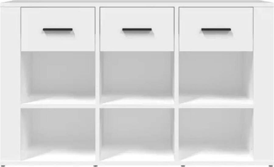 VidaXL -Dressoir-100x30x59 5-cm-bewerkt-hout-wit - Foto 5