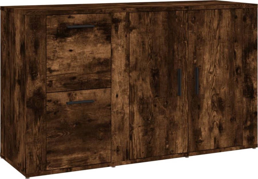 VidaXL -Dressoir-100x33x59 5-cm-bewerkt-hout-gerookt-eikenkleurig - Foto 5