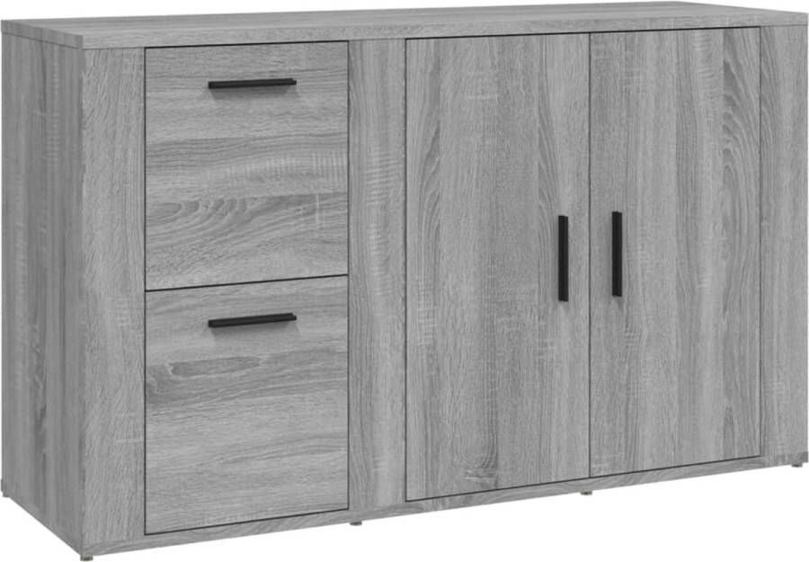 VidaXL -Dressoir-100x33x59 5-cm-bewerkt-hout-grijs-sonoma-eikenkleurig - Foto 2
