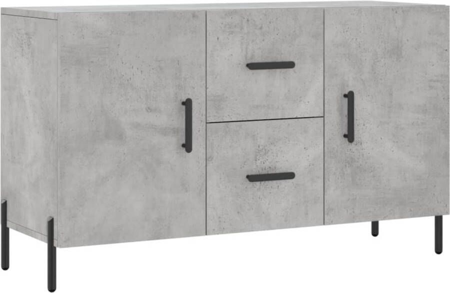 Prolenta Premium INFIORI Dressoir 100x36x60 cm bewerkt hout betongrijs - Foto 8