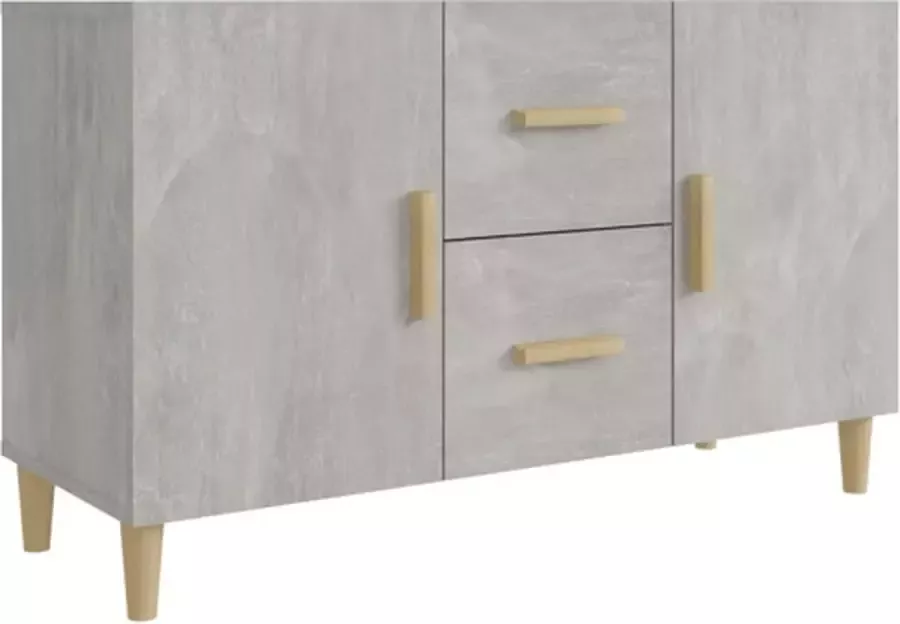 VidaXL -Dressoir-100x36x60-cm-bewerkt-hout-betongrijs - Foto 2