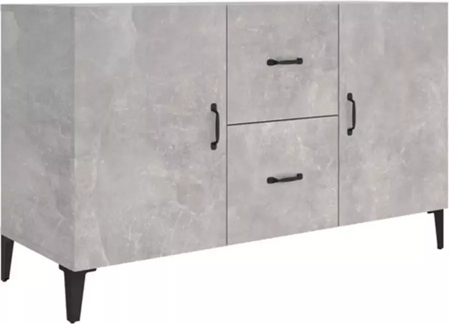 VidaXL -Dressoir-100x36x60-cm-bewerkt-hout-betongrijs - Foto 4