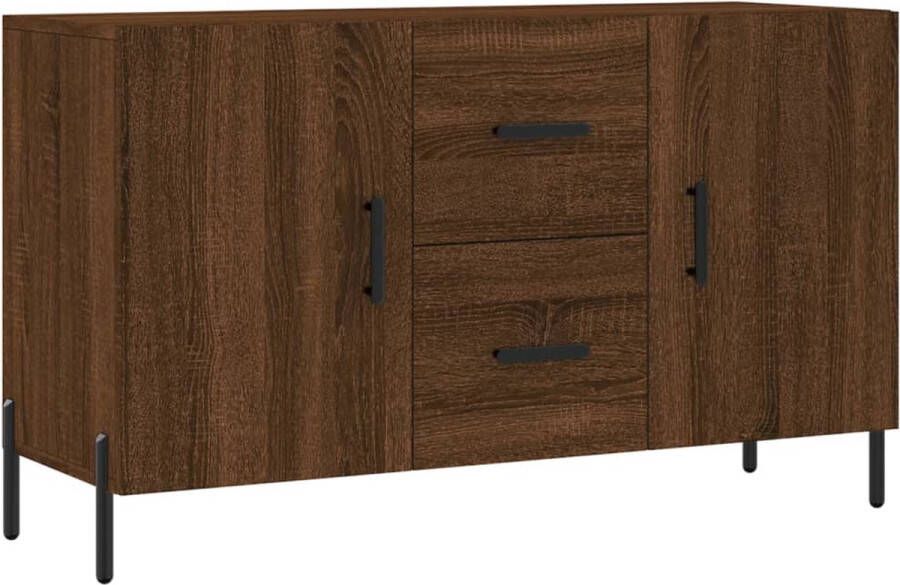Prolenta Premium INFIORI Dressoir 100x36x60 cm bewerkt hout bruineikenkleurig - Foto 6
