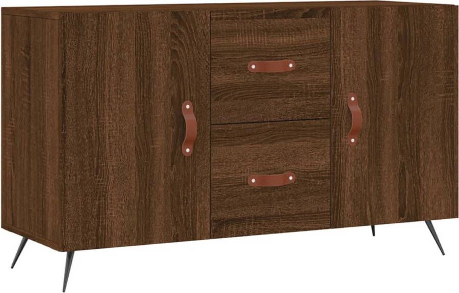 VidaXL -Dressoir-100x36x60-cm-bewerkt-hout-bruineikenkleurig