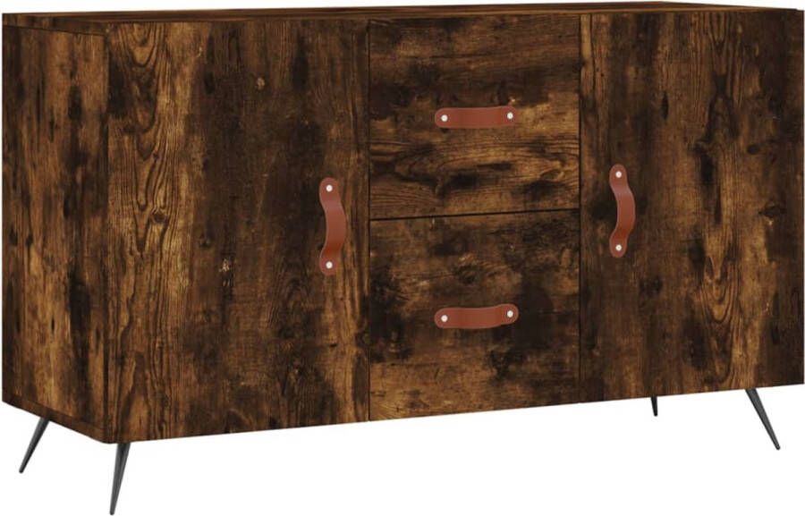 VidaXL -Dressoir-100x36x60-cm-bewerkt-hout-gerookt-eikenkleurig - Foto 3