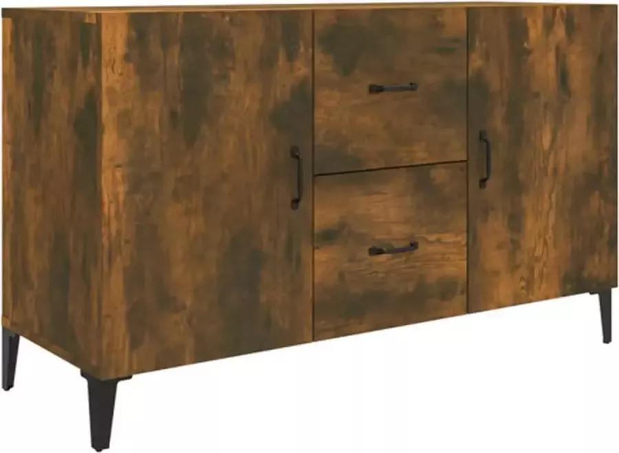 VidaXL -Dressoir-100x36x60-cm-bewerkt-hout-gerookt-eikenkleurig - Foto 3