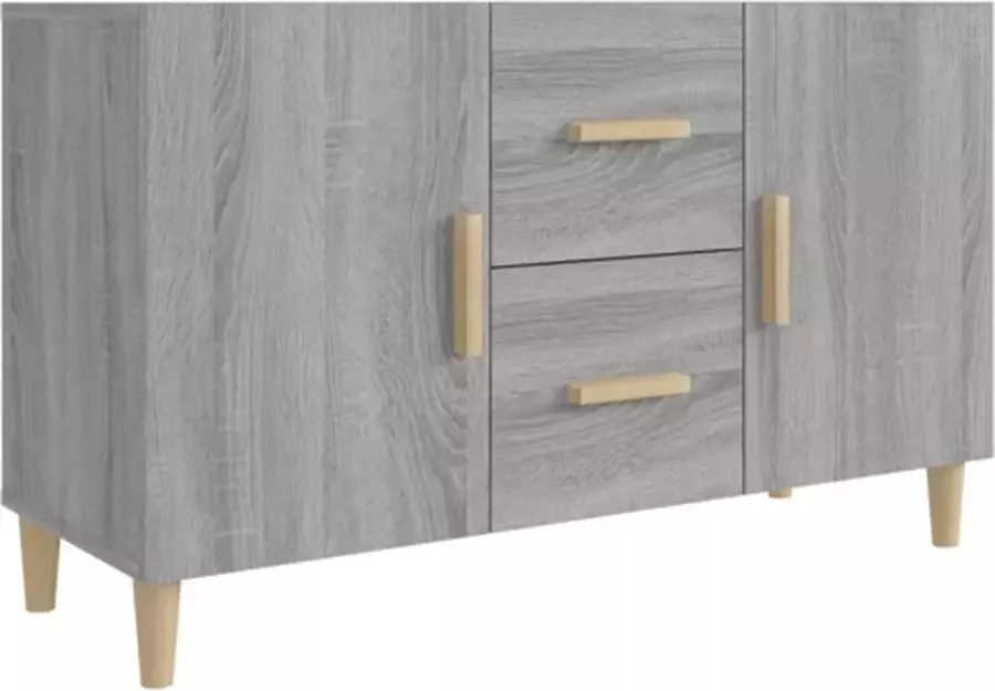 VidaXL -Dressoir-100x36x60-cm-bewerkt-hout-grijs-sonoma-eikenkleurig - Foto 2