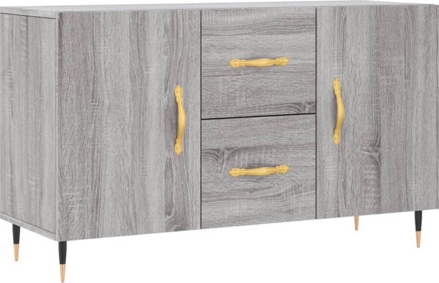 VidaXL Dressoir 100x36x60 cm Grijs Sonoma Eiken Dressoir Buffetkast Houten Kast Grijze Kast Salontafel - Foto 5
