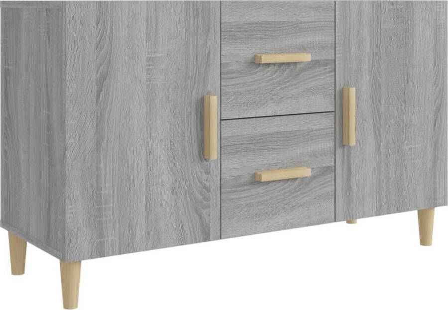 VidaXL Dressoir 100x36x60 cm Grijs Sonoma Eiken Dressoir Buffetkast Houten Kast Grijze Kast Salontafel - Foto 2