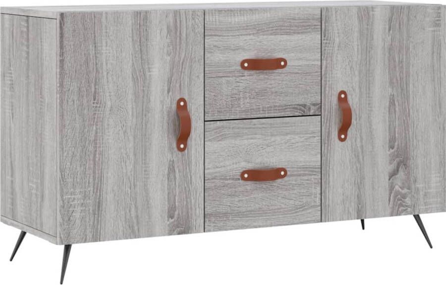 VidaXL Dressoir 100x36x60 cm Grijs Sonoma Eiken Dressoir Buffetkast Houten Kast Grijze Kast Salontafel - Foto 4