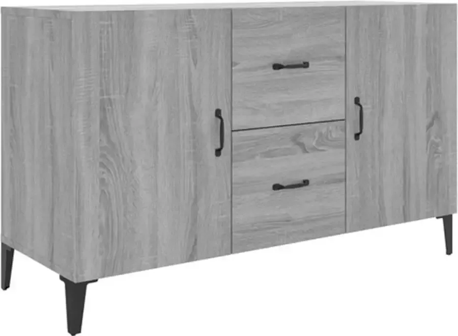 VidaXL -Dressoir-100x36x60-cm-bewerkt-hout-grijs-sonoma-eikenkleurig - Foto 4
