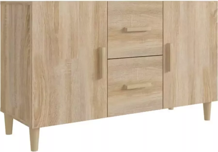 VidaXL -Dressoir-100x36x60-cm-bewerkt-hout-sonoma-eikenkleurig - Foto 2