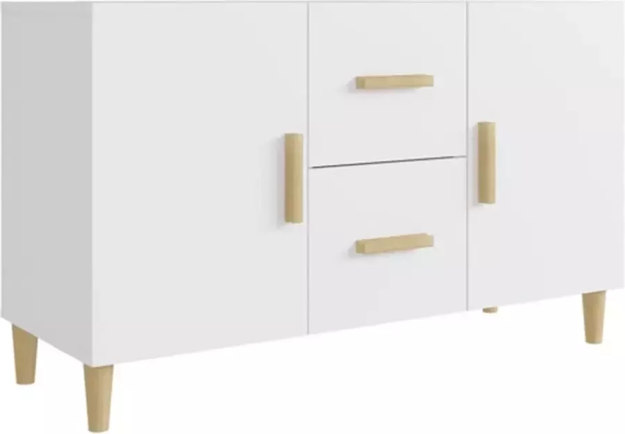 VidaXL -Dressoir-100x36x60-cm-bewerkt-hout-wit - Foto 2