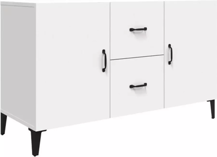 VidaXL -Dressoir-100x36x60-cm-bewerkt-hout-wit - Foto 4