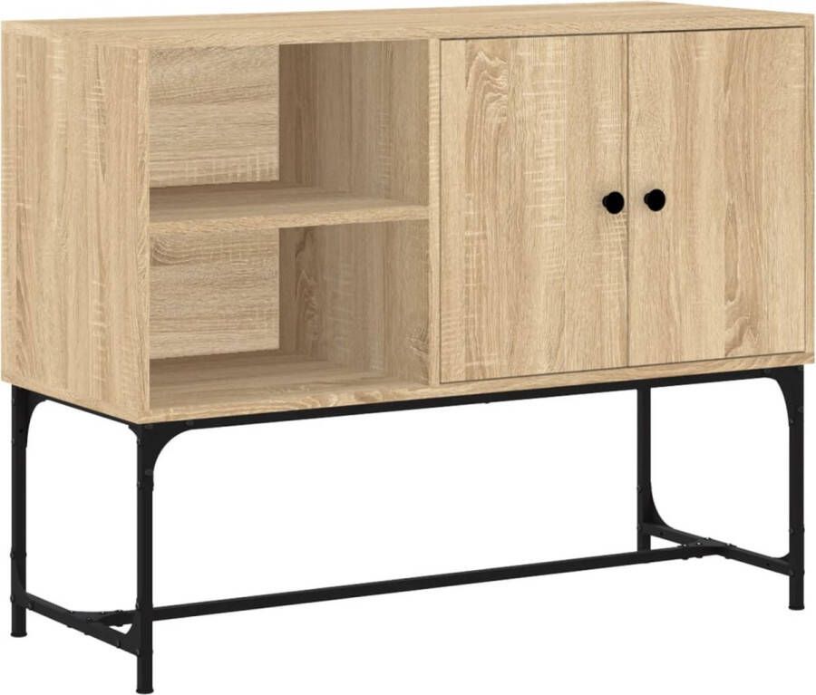 VidaXL -Dressoir-100x40x79 5-cm-bewerkt-hout-sonoma-eikenkleurig - Foto 3