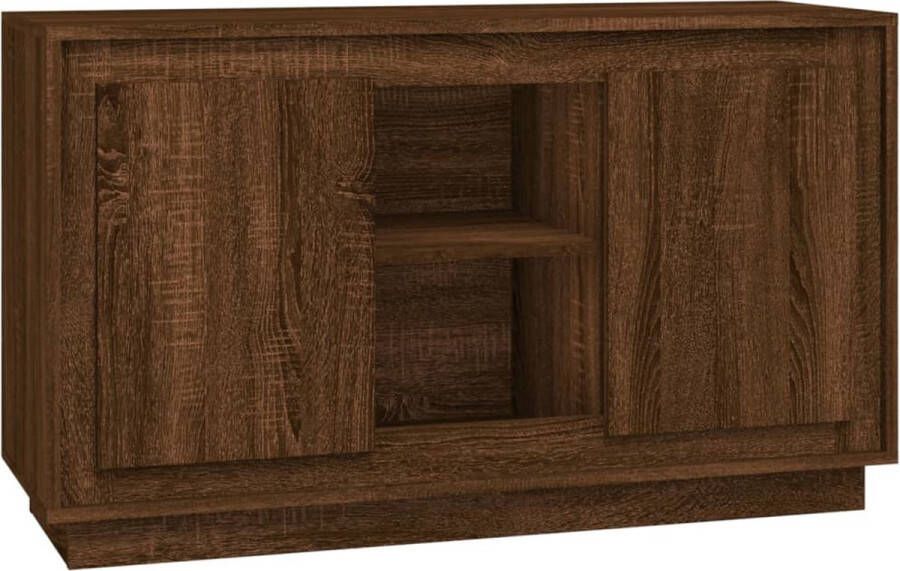 VidaXL Dressoir Bruin Eiken 102x35x60 cm Dressoir Houten Dressoir Vintage Dressoir Klassiek Dressoir Bruine Eiken Dressoir - Foto 2