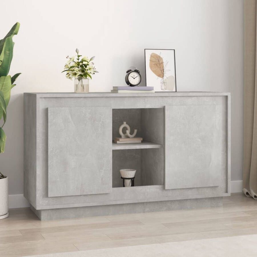 VidaXL Dressoir 102x35x60 cm spaanplaat betongrijs