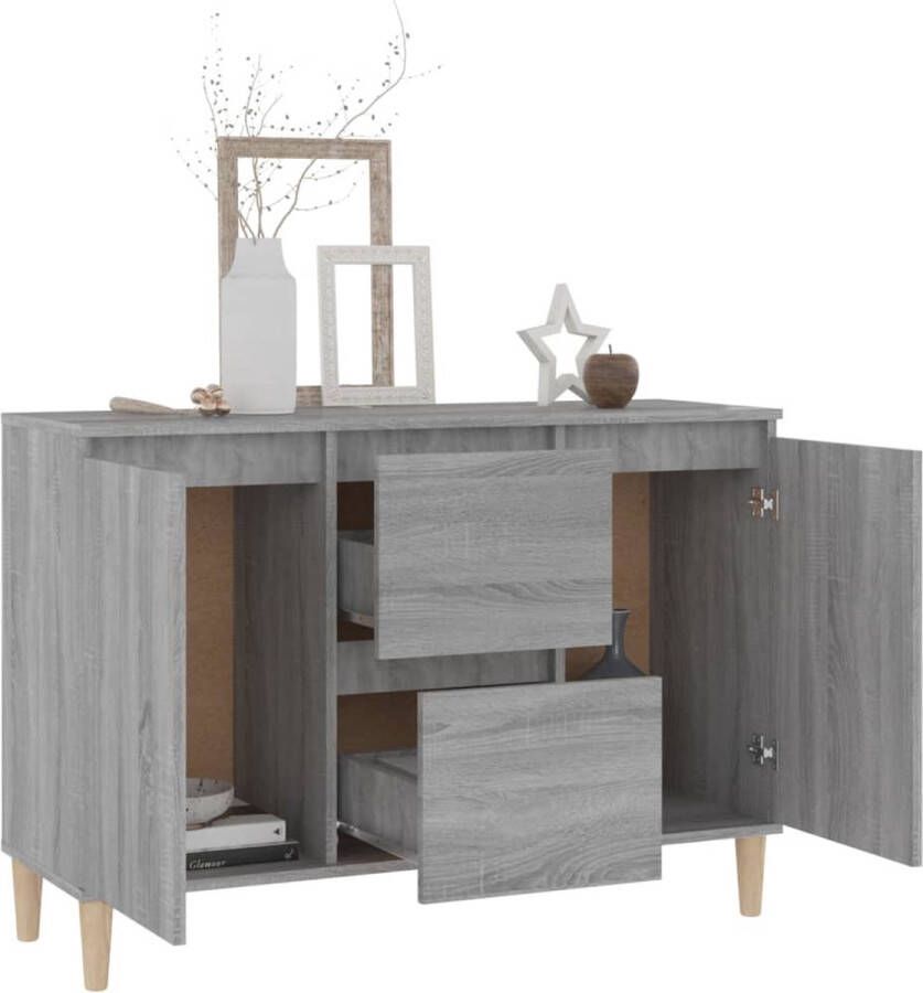 VidaXL -Dressoir-103 5x35x70-cm-bewerkt-hout-grijs-sonoma-eikenkleurig - Foto 3