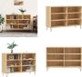 VidaXL Dressoir 103-5x35x70 cm bewerkt hout sonoma eikenkleurig Dressoir Dressoirs Opbergkast Wandkast - Thumbnail 3