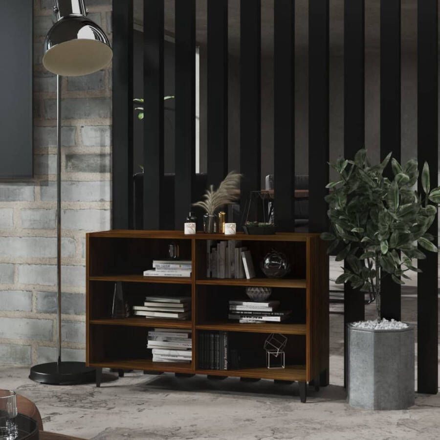 VidaXL -Dressoir-103 5x35x70-cm-bewerkt-hout-bruineikenkleurig