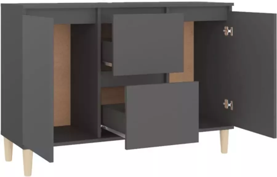 VidaXL Dressoir 103.5x35x70 cm spaanplaat grijs - Foto 2