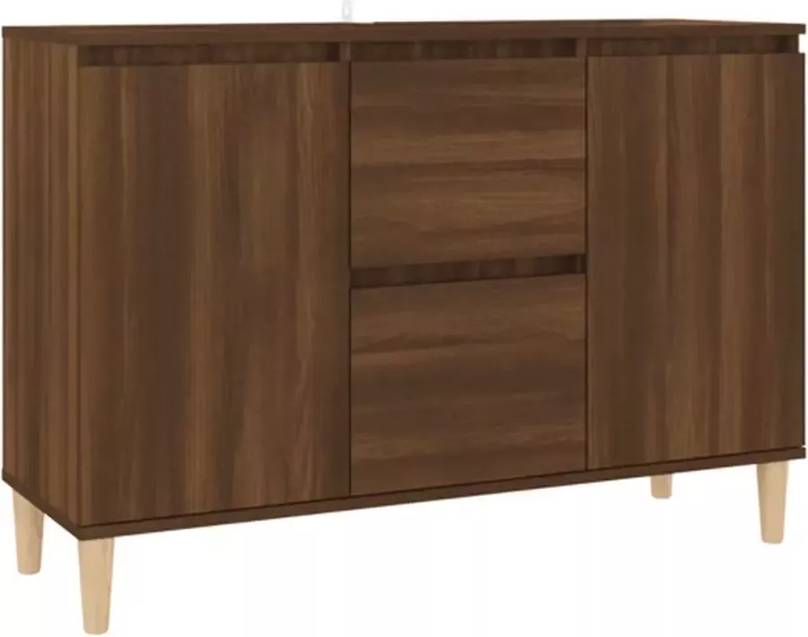 VidaXL -Dressoir-103 5x35x70-cm-bewerkt-hout-bruineikenkleurig - Foto 2