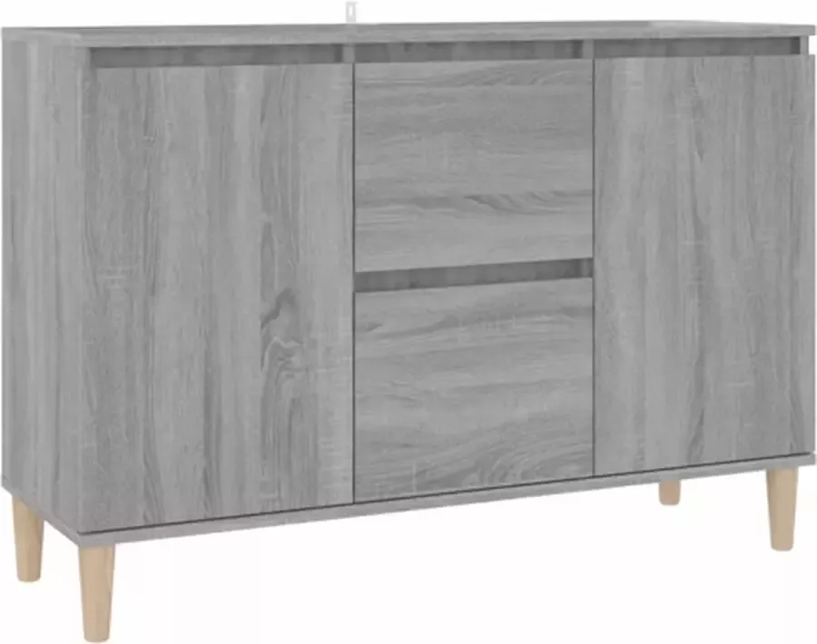 VidaXL -Dressoir-103 5x35x70-cm-bewerkt-hout-grijs-sonoma-eikenkleurig - Foto 4